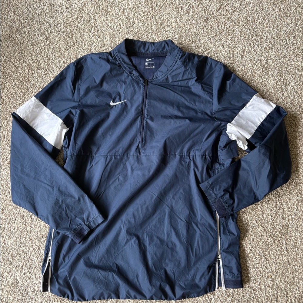 Nike Men's Navy and White Windbreaker